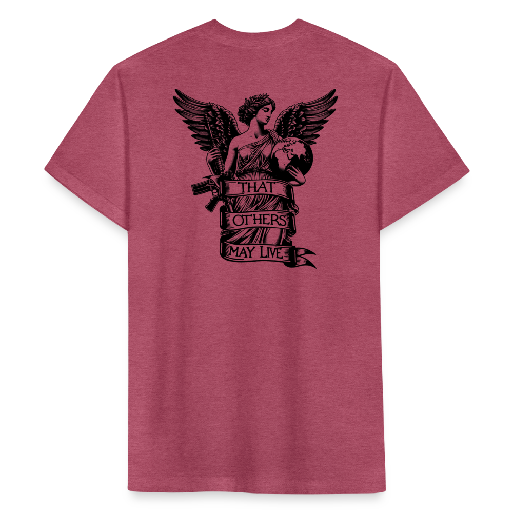 Angel Statue - heather burgundy
