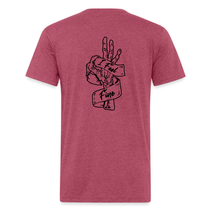 I Feel Fine Classic Tee - heather burgundy