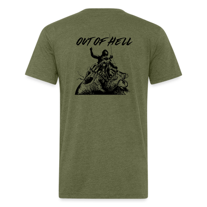 Out of Hell - heather military green